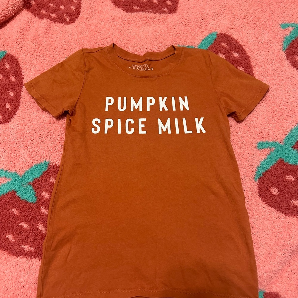 The Ever Co Pumpkin Spice Milk Kids T-Shirt HTF